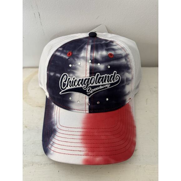 Chicagoland Speedway Cap Hat NASCAR New With Tags Racing Tie-dye SnapBack - Picture 1 of 4